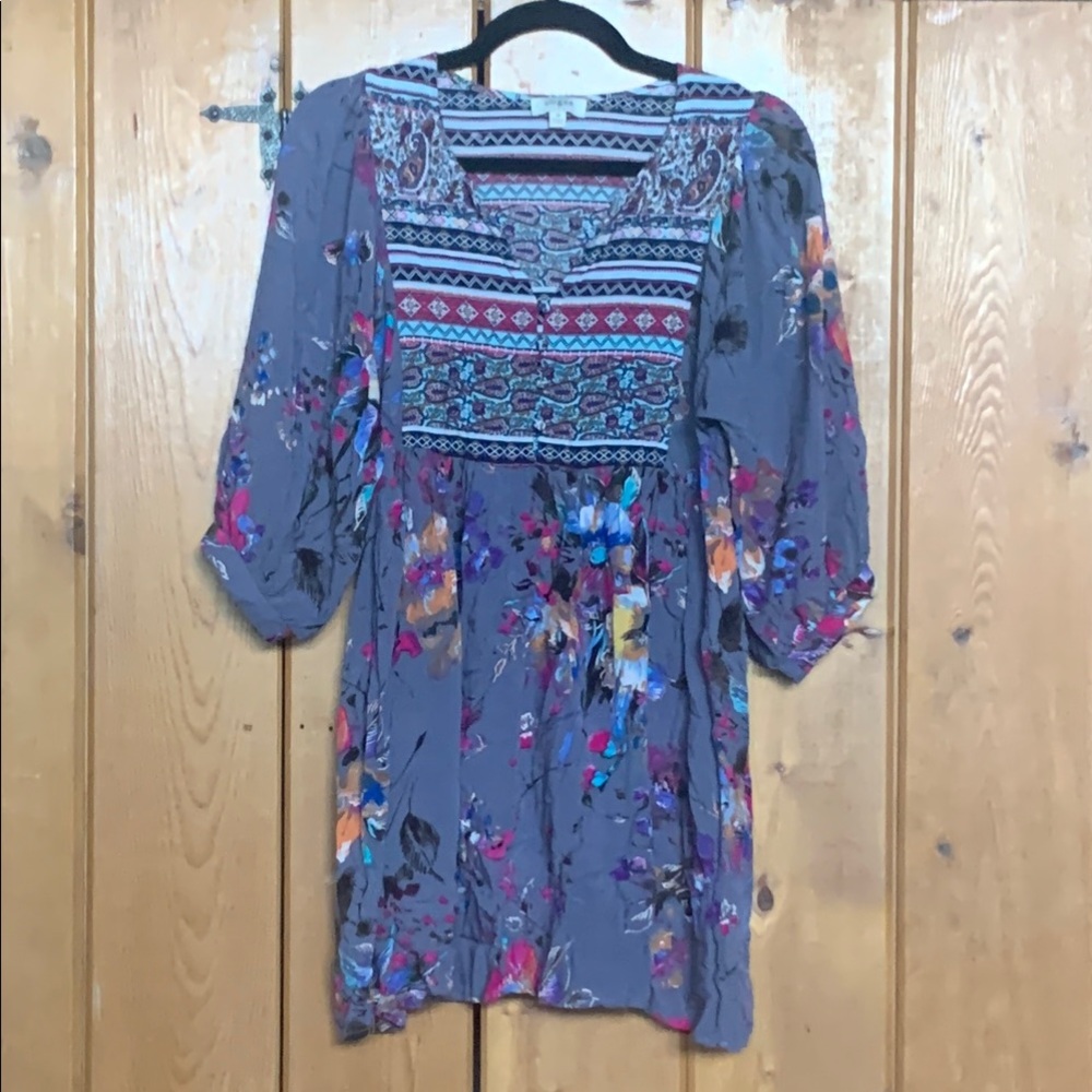 Floral Boho Tunic Dress